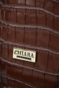 Torebka Chiara K767 Wera – brązowa croco skóra naturalna