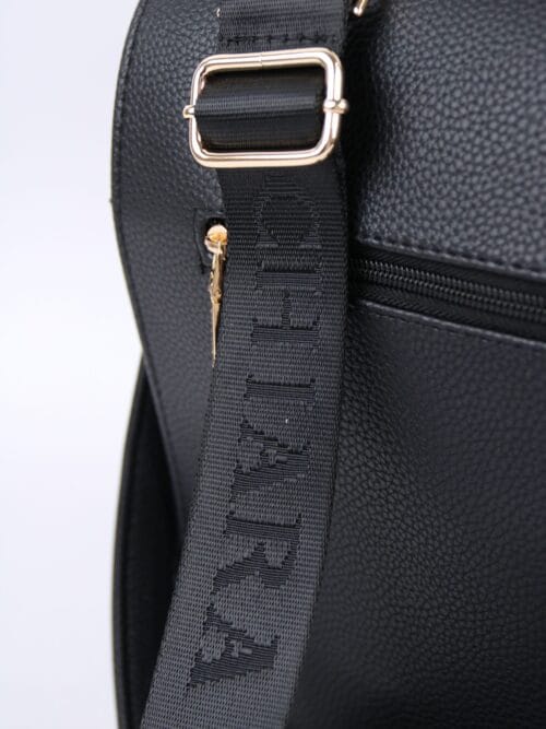 Plecak Chiara Fedele – Czarny Plecak z Ekoskóry Złote Okucia