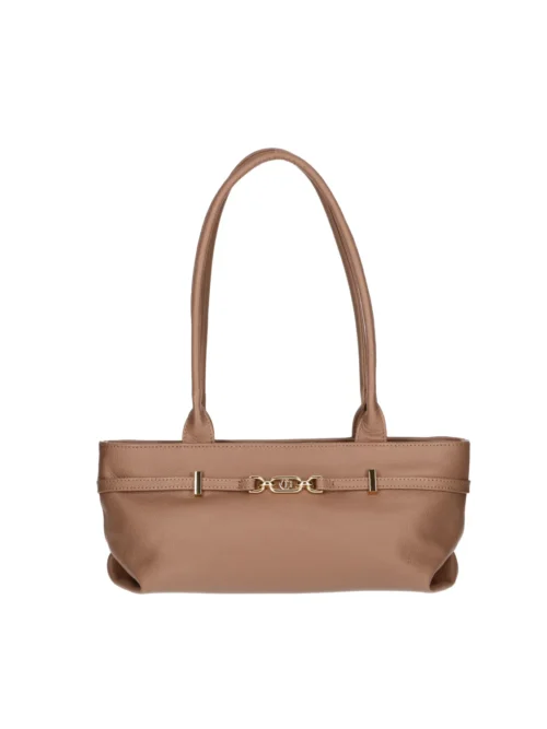 Torebka Chiara Bella "Mocca Mouse" - Skóra Naturalna Groszkowa