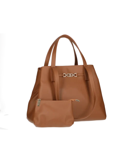 Torebka "Mery" - Skóra Naturalna Gładka, Brąz Naturalny