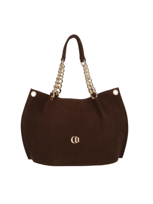 Torebka Nesca MAX Czekoladowy Zamsz